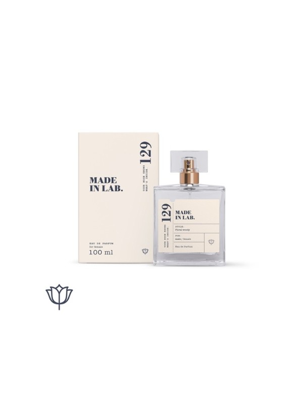 Made in Lab 129 is an eau de parfum inspired by the iconic Valentino Voce Viva fragrance.