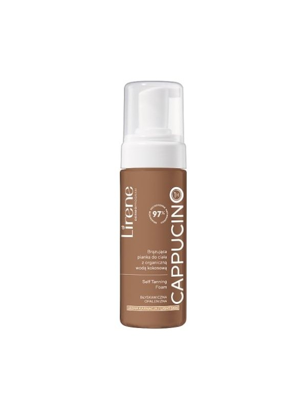 Lirene Self Tanning Bronzing Körperschaum mit Bio-Kokoswasser Cappucino 150 ml