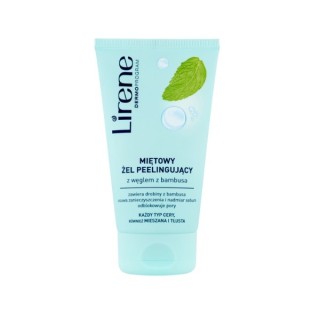 Lirene Mint Peeling Gel mit Bambuskohle 150 ml