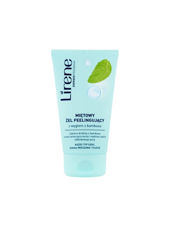 Lirene Mint Peeling Gel With Bamboo Charcoal 150 ml