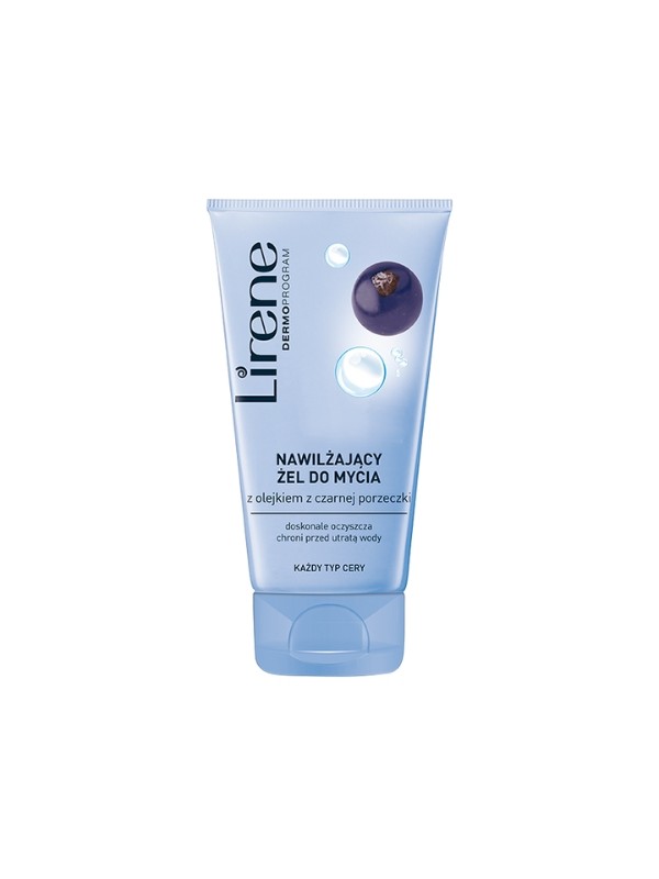 Lirene Moisturizing Face Wash Gel with Blackcurrant Oil 150 ml