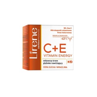 Lirene Vitamin Energy C+E nährende, tief feuchtigkeitsspendende Creme 50 ml