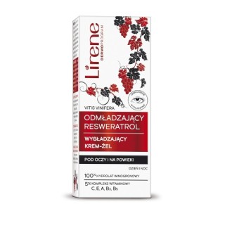 Lirene Gladmakende en verhelderende oogcrème-gel Resveratrol 20 ml