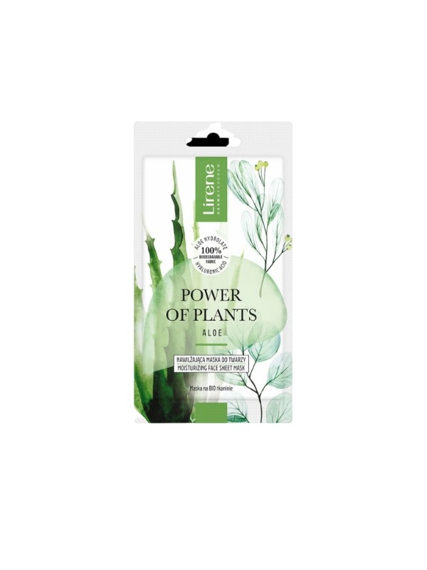 Lirene Power Of Plants feuchtigkeitsspendende Gesichtsmaske Aloe 17 g