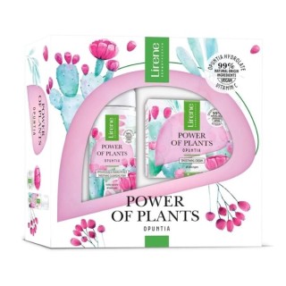 Lirene Power Of Plants Geschenkset Prickly Pear Gezichtscrème 50 ml + Reinigingsschuim 150 ml