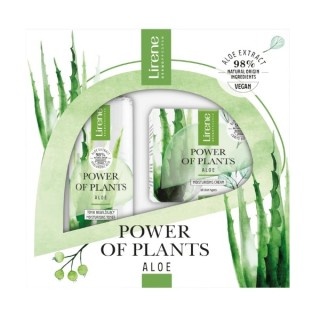 Lirene Power Of Plants Gift Set Aloë Gezichtscrème 50 ml + Gezichtslotion 200 ml