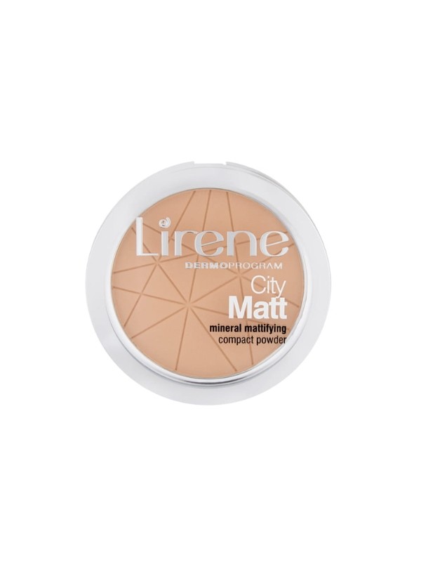 Lirene City Matt Mineral Mattifying Compact Powder minerale matterende poeder 02 Natural 9 g