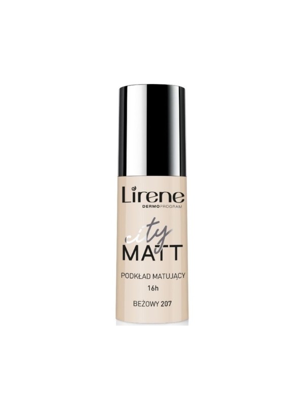 Lirene City Matt Mattierendes und glättendes Gesichtsfluid /207/ Beige 30 ml