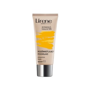 Lirene Verhelderende foundation die de uitstraling van de huid herstelt 03 Beige 30 ml