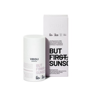 Veoli Botanica But First Sunscreen Light Protective Cream Against Photoaging SPF 50+ 50 ml