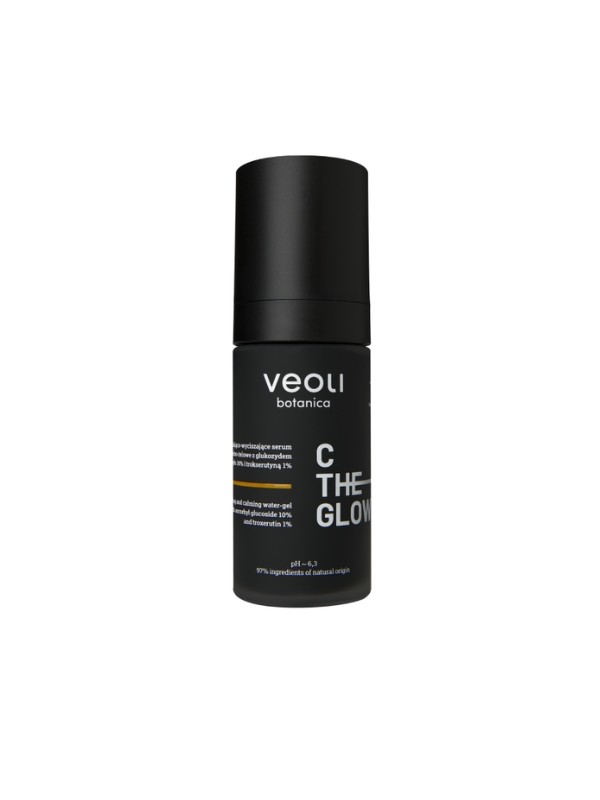 Veoli Botanica C The Glow aufhellendes und beruhigendes Wassergel-Gesichtsserum mit Ascorbylglucosid 10% 30 ml