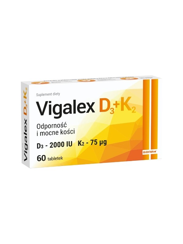 Vigalex D3 + K2 60 tablets