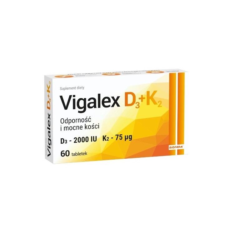 Vigalex D3 + K2 60 tablets