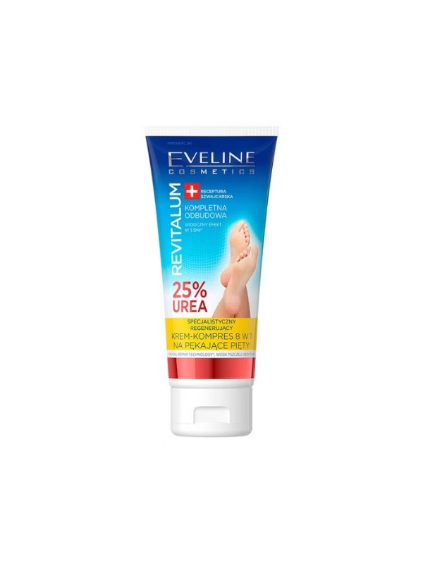 Eveline Revitalum 25% Urea Crème-kompres voor gebarsten hielen 75 ml