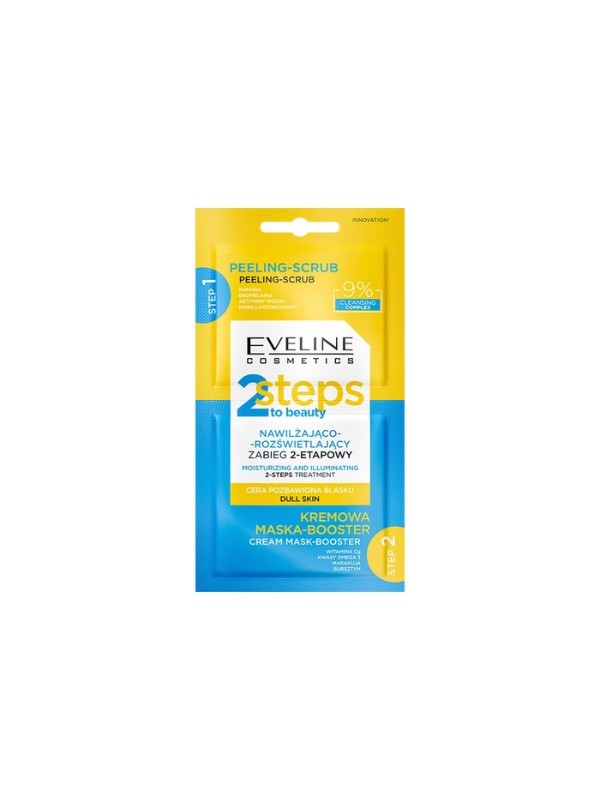 Eveline 2 Steps To Beauty hydraterende en verhelderende 2-stappen gezichtsbehandeling 2x4ml