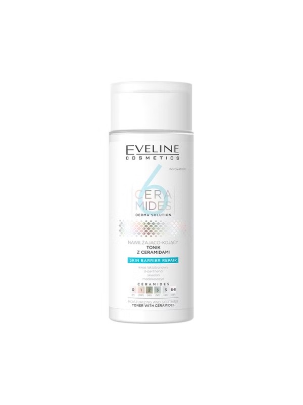 Eveline 6 CERAMIDES feuchtigkeitsspendendes und beruhigendes Gesichtswasser mit Ceramiden 150 ml