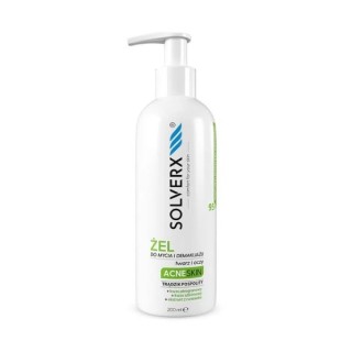 Solverx Acne Skin Gezichtsreinigingsgel en Make-Up Remover 200 ml