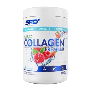 SFD Collagen Premium Framboos & Aardbei 400 g