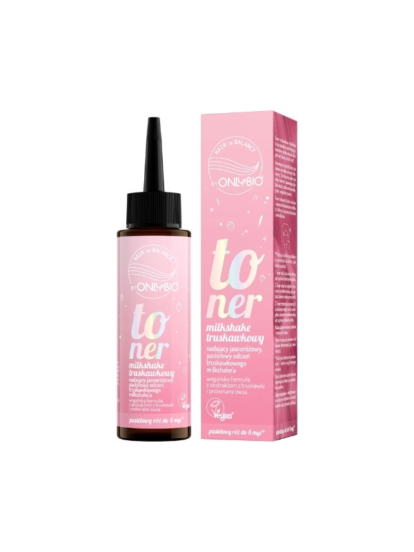 OnlyBio Hair in Balance Hair Toner Strawberry Milkshake 100 ml