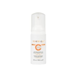 Sunew Med+ Vitamin C aktiv Reinigungsschaum zum Entfernen von Make-up für Gesicht und Augen 40 ml