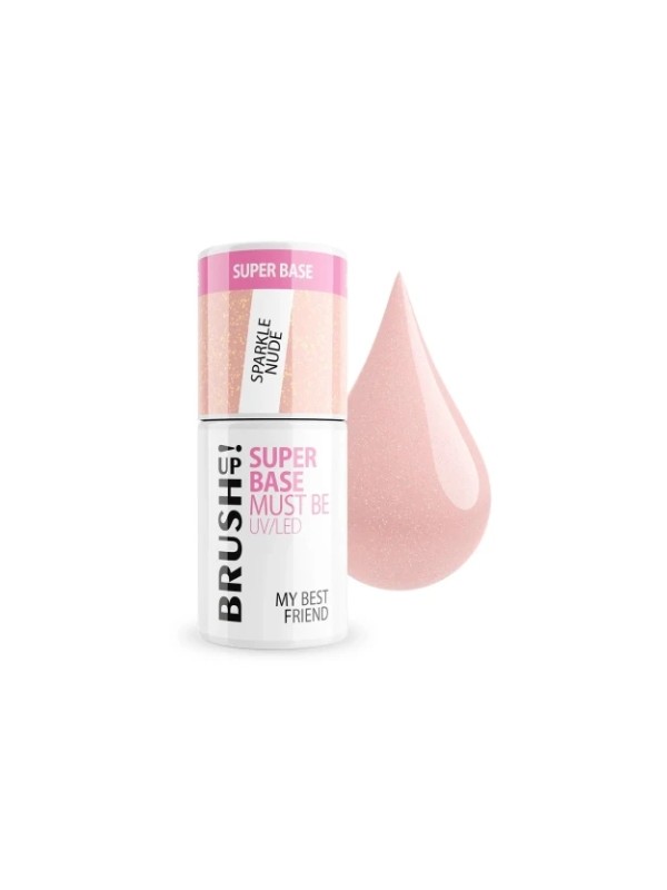 BrushUp! Super Base Must Be Hybrid-Basis Sparkle Nude 5 g