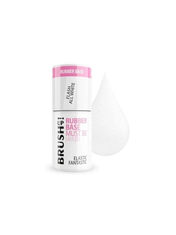 BrushUp! Rubber Base Moet Baza hybride Flash All White 5 g zijn