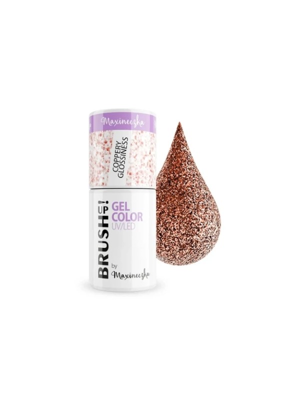 BrushUp! by Maxineczka Coppery Glossiness Hybrid Nail Polish 5 g