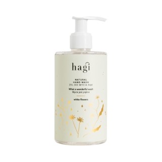 Hagi Waschen ist schön natürliches Handwaschgel Weiße Blumen 300 ml