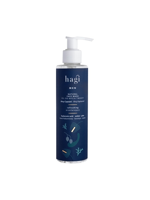 Hagi Men natürliches Gesichtsreinigungsgel für Männer. Ahoi, Kapitän! 200 ml