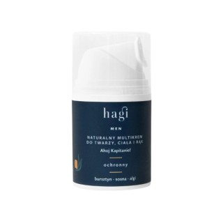 Hagi Men natuurlijke beschermende multicrème voor gezicht, lichaam en handen Ahoy Captain! 50 ml