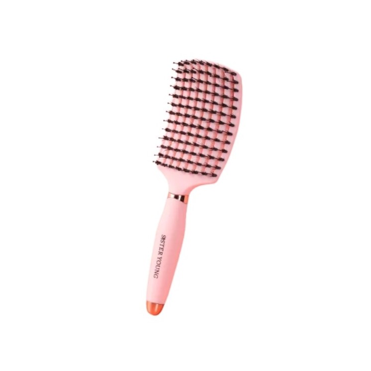 Sister Young Ovia Boar Bristle Hairbrush Pink 1 piece