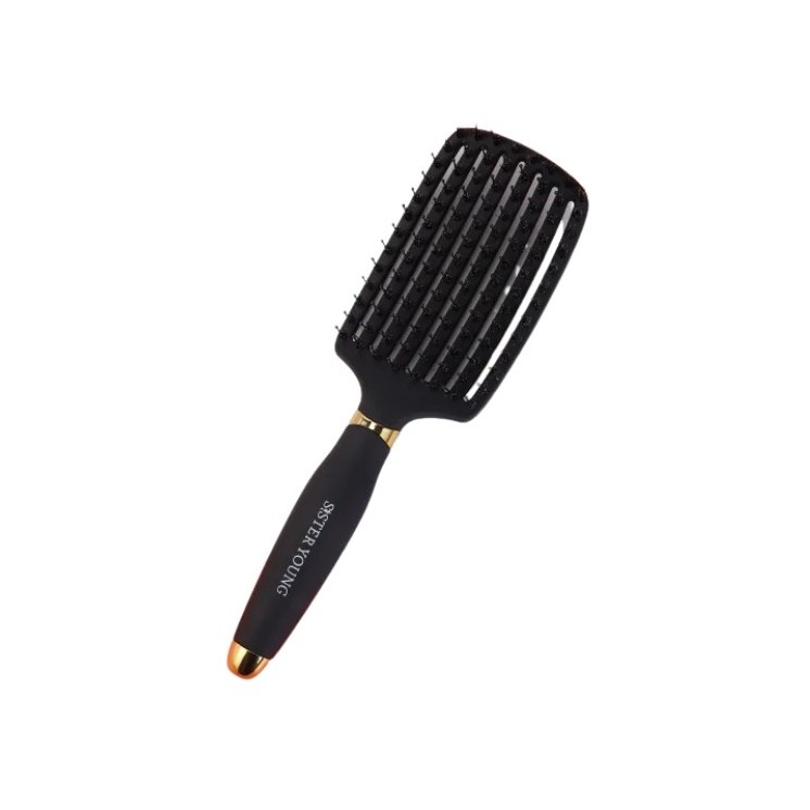 Sister Young Ovia Boar Bristle Hairbrush Black 1 piece