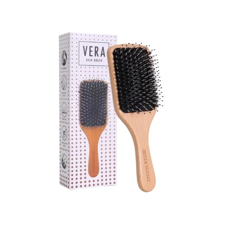 Sister Young Vera Wooden Hairbrush 1 piece