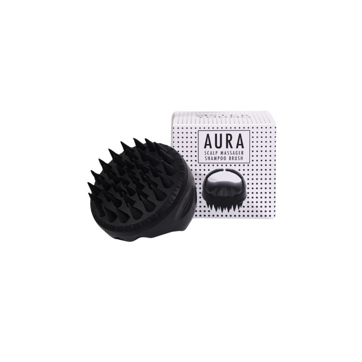 Sister Young Aura Scalp Washing and Massage Brush Black 1 piece