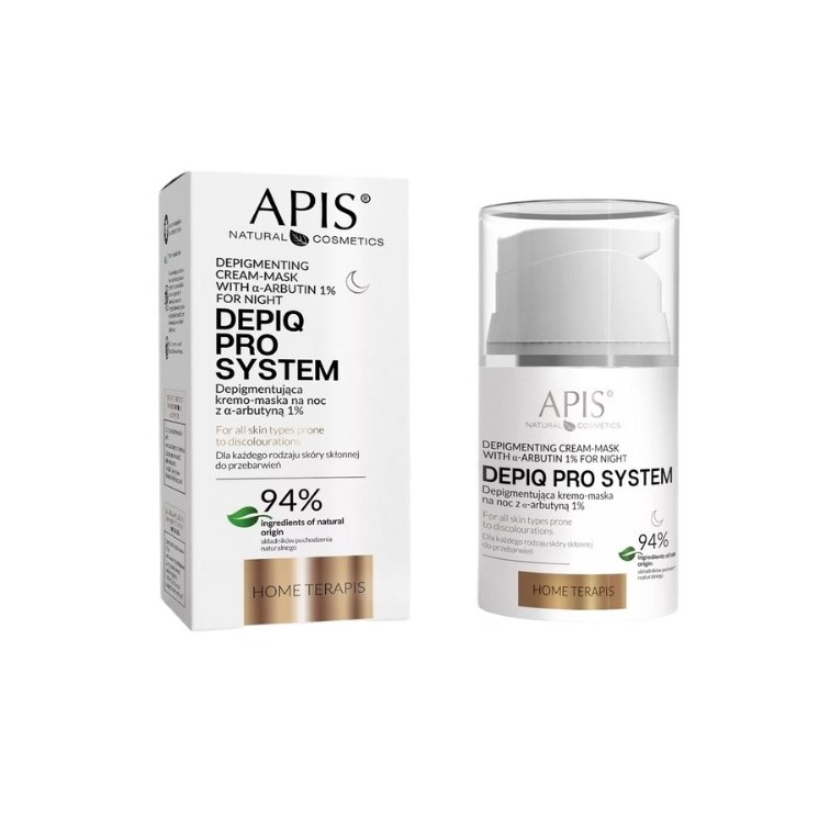 Apis Depiq Pro System Depigmenting Night Cream-Mask with Alpha-Arbutin 1% 50 ml