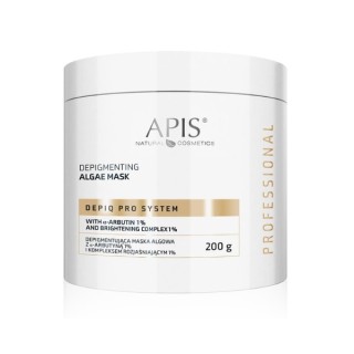 Apis Depiq Pro System Depigmenterend Algen Gezichtsmasker met Alpha-arbutine 1% en Verhelderend Complex 1% 200 g