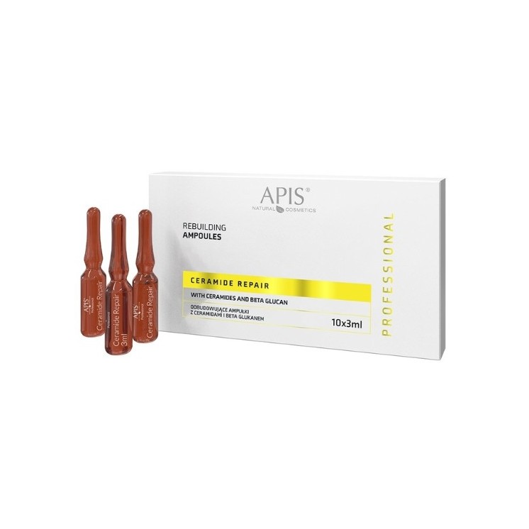 Apis Ceramide Repair Regenerating Facial Ampoules with Ceramides and Beta Glucan 10x3ml