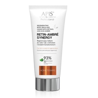 Apis Retin-Ambre Synergy Home Terapis regenerujący Balsam do ciała i rąk z retinolem i kwasem bursztynowym na noc 200 ml