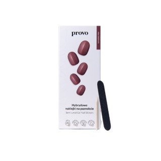 Provo hybrid Nail stickers NO.4 Milk Chocolate 33 pieces