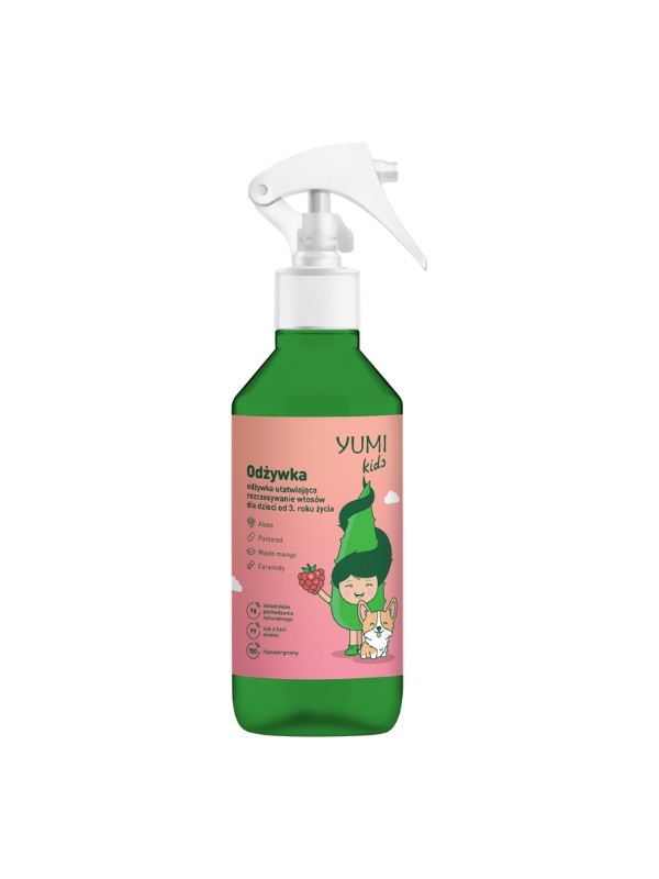 Yumi Kids Himbeer-Haarspülung für leichtes Kämmen 100 ml