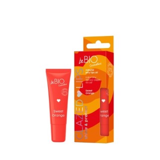 BeBio Cosmetics Natuurlijke Gel Lip Olie GLAZED LIPPEN Sweet Orange 10 ml