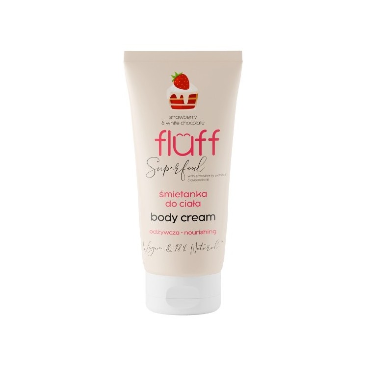 Fluff Body Cream Strawberry & White Chocolate 150 ml