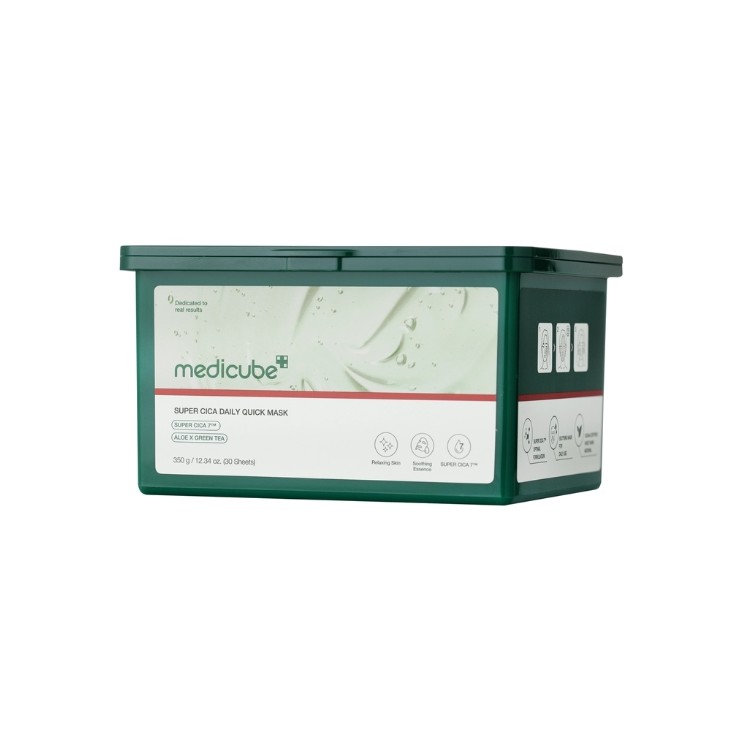Medicube Super Cica Daily Quick Mask Set van 30 verzachtende gezichtsmaskers