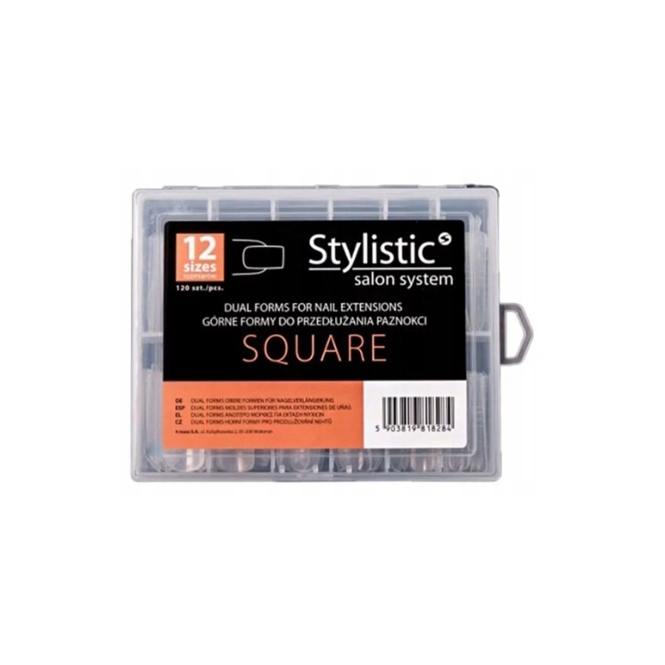 Claresa Stylistic Dual Form Nagelverlengingssjablonen Square 120 stuks
