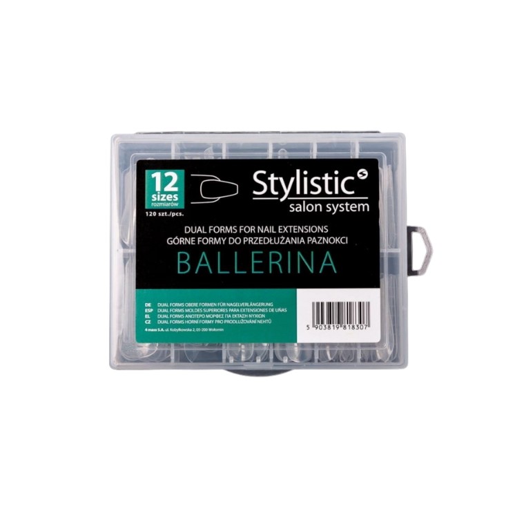 Claresa Stylistic Dual Form Ballerina Nagelverlengingssjablonen 120 stuks