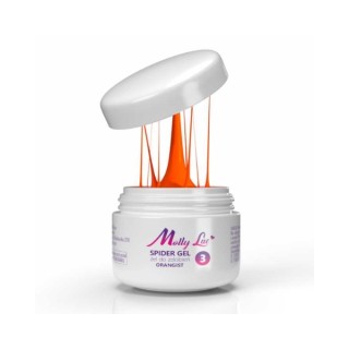 MollyLac Spider Gel Decoratiegel /3/ Orangist 3 ml