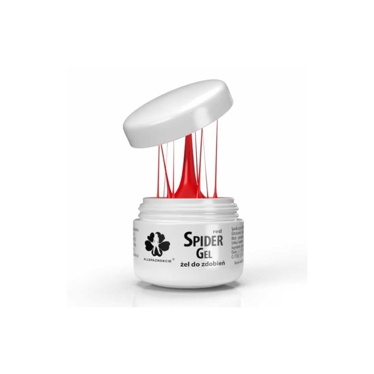 MollyLac Spider Gel Dekorationsgel Red 3 ml