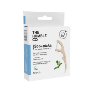 Humble Dental Floss Tandenstokers Wit 50 stuks