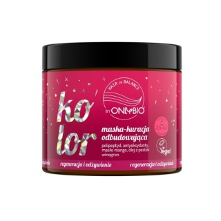 ONLYBIO Hair in Balance Kolor Maska - kuracja odbudowująca 280 ml