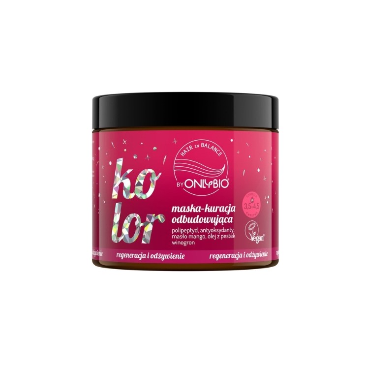 ONLYBIO Hair in Balance Kolor Maska - kuracja odbudowująca 280 ml